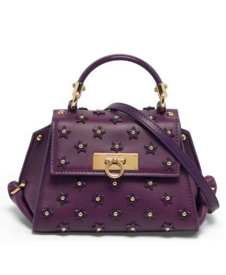 Women's Sofia Mini Star Embellished Leather Top Handle Bag