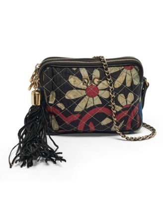 Women's Lily Glam Quilted Floral Crossbody Bag
