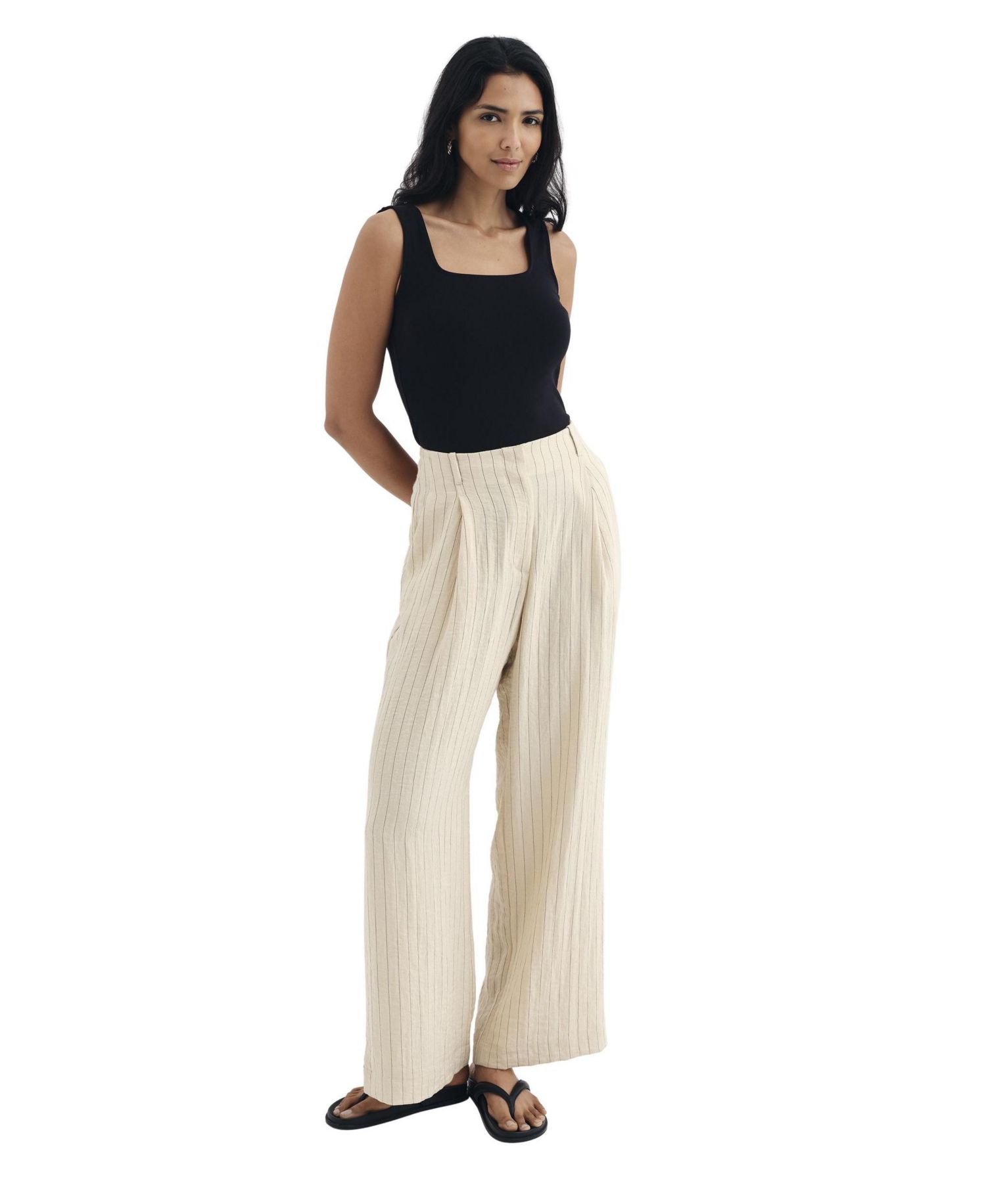 Women's Mara High-Waist Wide-Leg Trousers