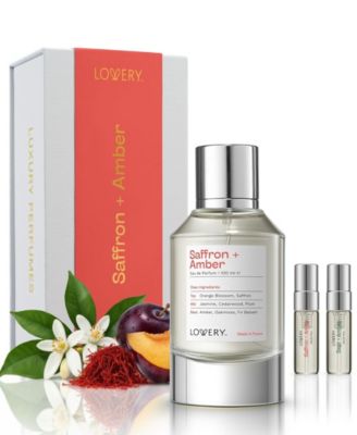 Plus Saffron + Amber Eau de Parfum Perfume Set - 3.4fl oz Women Perfume Gift Set with Mini Perfume and Free Gift Sample