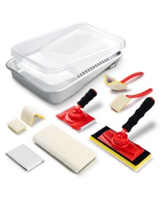 T Edger Tool Kit Wall Ceiling Trimmer 360degree(s) Handle Refill Pads