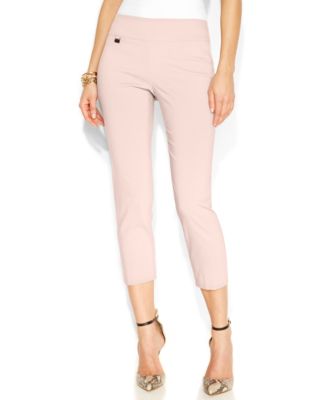 Photo 1 of Alfani Women's Tummy-Control Pull-On Capri Pants, Created for Macy's SIZE 10