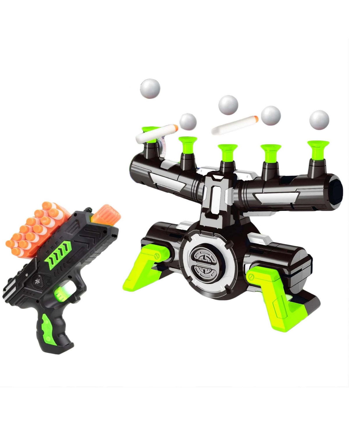 Flipo Glow Hover Target Shooting Game, Ages 4+ - Black