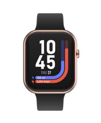 AIR 5 Unisex Black Liquid Silicone Strap Smartwatch