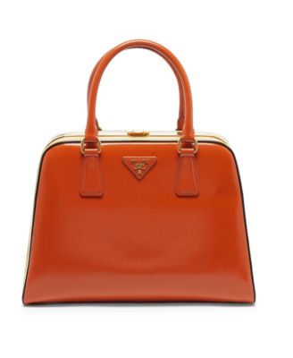 Women's Pyramid Frame Patent Leather Satchel