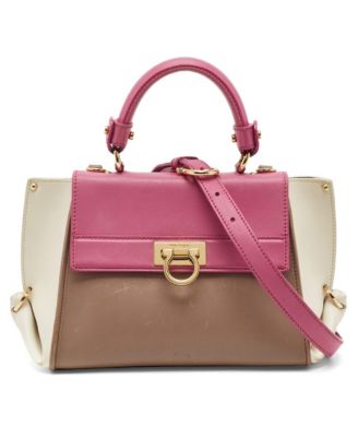 Women's Sofia Small Tricolor Leather Top Handle Bag