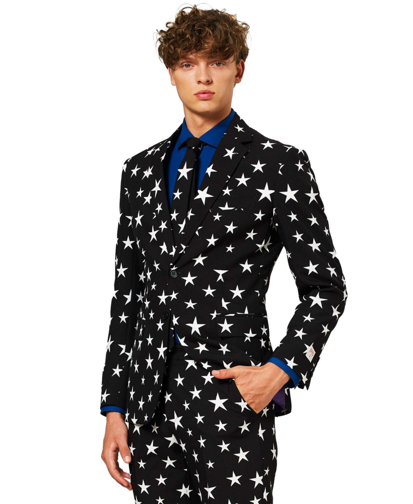 Мужской вечерний костюм OppoSuits Testival: пиджак, брюки и галстук, цвет: Чёрный — фото 3