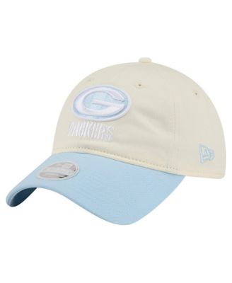 Women's Cream/Coastal Blue Green Bay Packers 9TWENTY Adjustable Hat