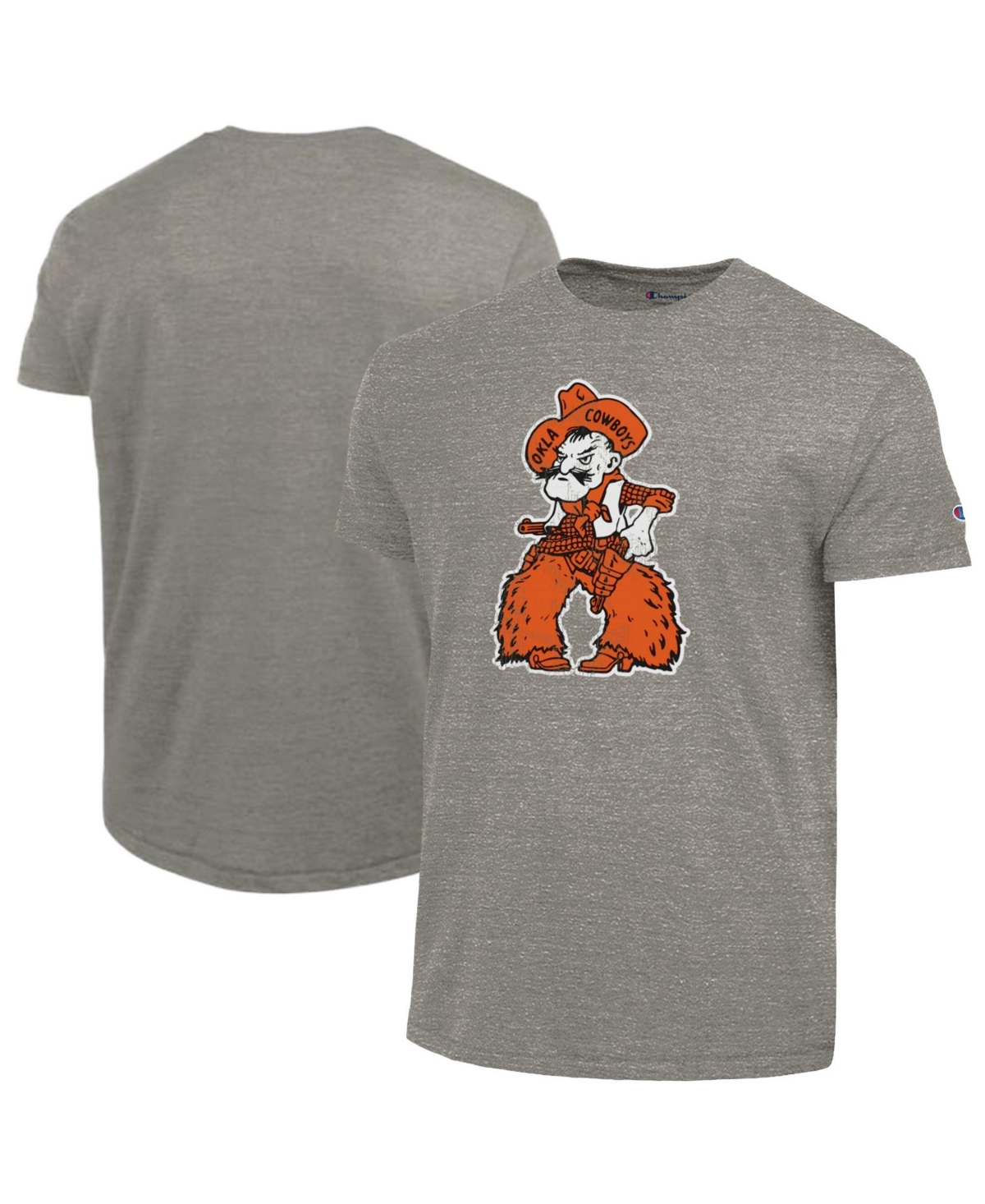 Champion Men's Charcoal Oklahoma State Cowboys Triumph Tri-Blend T-Shirt