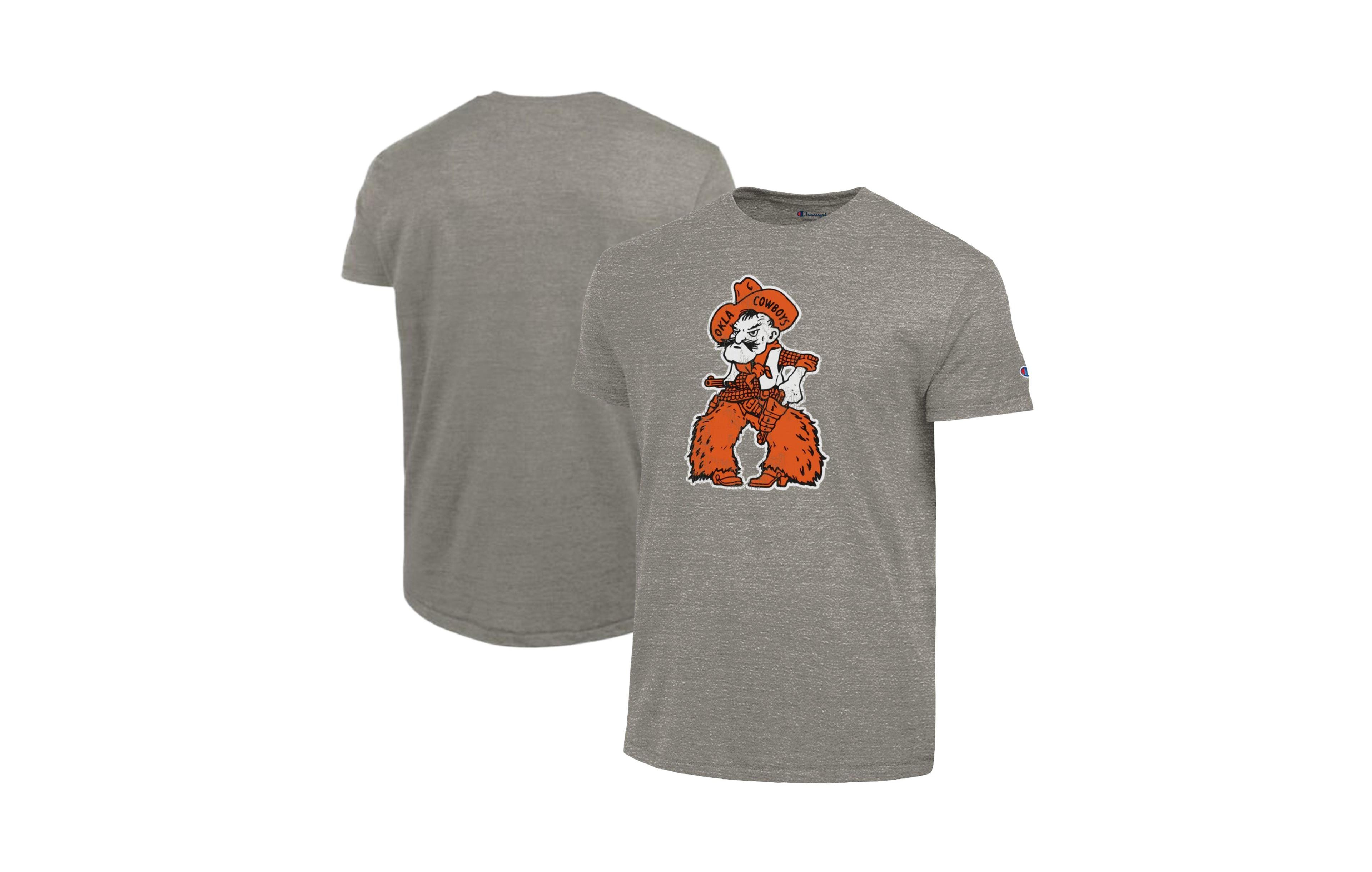 Champion Men's Charcoal Oklahoma State Cowboys Triumph Tri-Blend T-Shirt