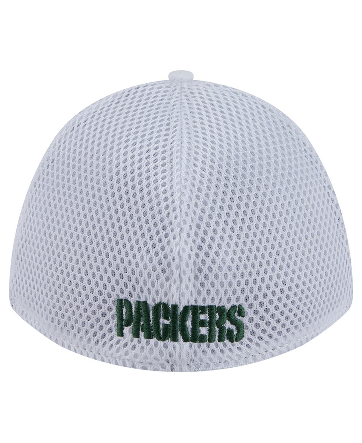 New Era Men's White/ Green Bay Packers Dash 39THIRTY Flex Hat
