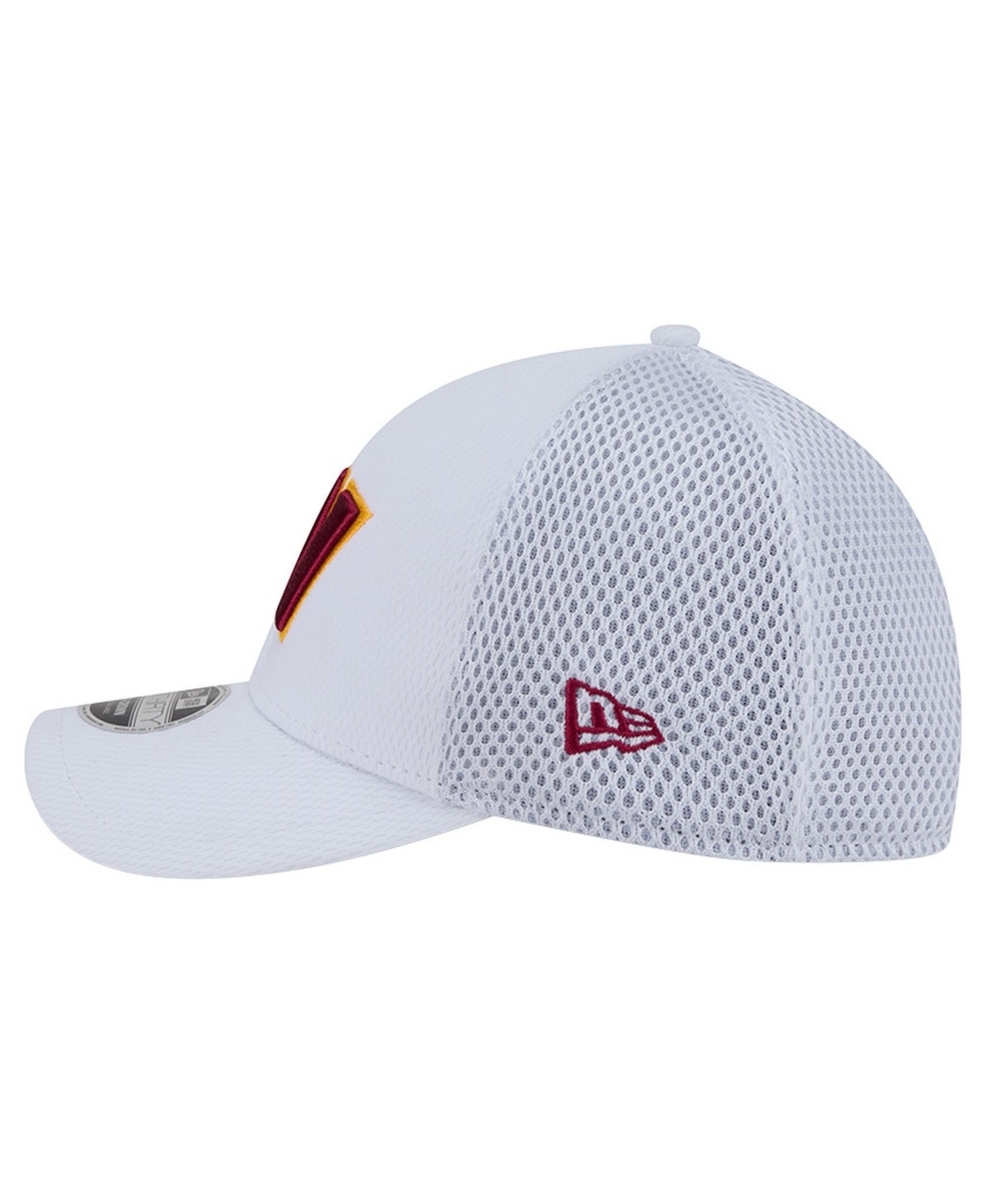 New Era Men's White/Burgundy Washington Commanders Dash 39THIRTY Flex Hat