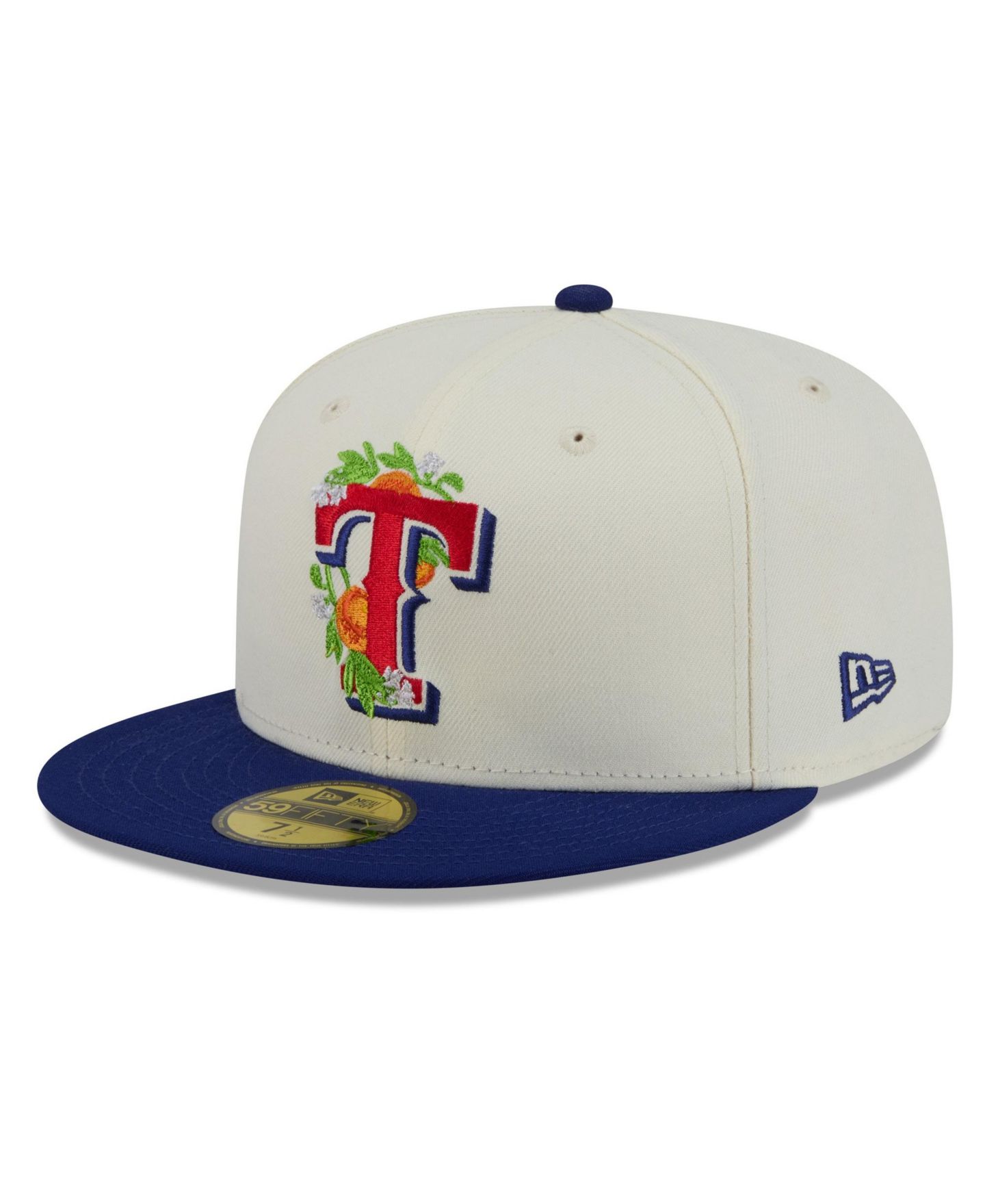 Мужская кепка New Era Texas Rangers Blossom 59FIFTY Floral-Embroidered Fitted Hat — фото 4