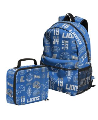 Boys' and Girls' Detroit Lions Adjustable Insulated Backpack and Lunchbox Set