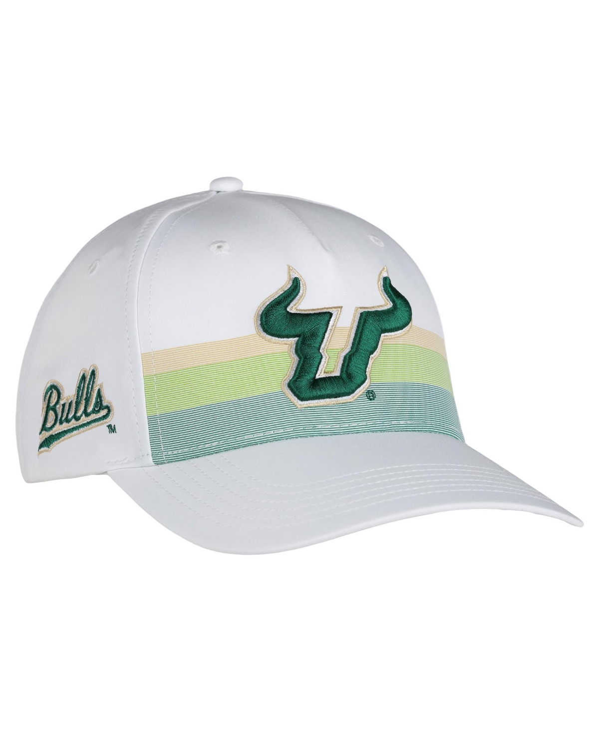 Ahead Men's and Women's White South Florida Bulls The Sideline Adjustable Hat