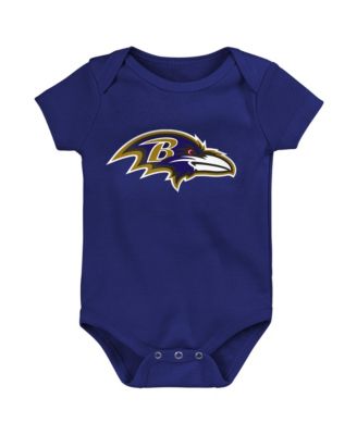 Baby Boys' and Girls' Baltimore Ravens Short-Sleeve Lap-Shoulder Neckline Bodysuit