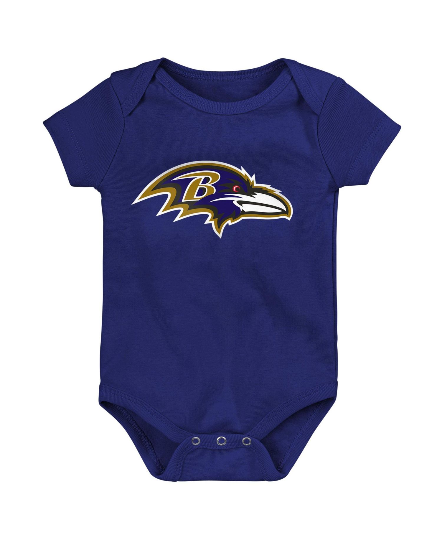 Baby Boys' and Girls' Baltimore Ravens Short-Sleeve Lap-Shoulder Neckline Bodysuit