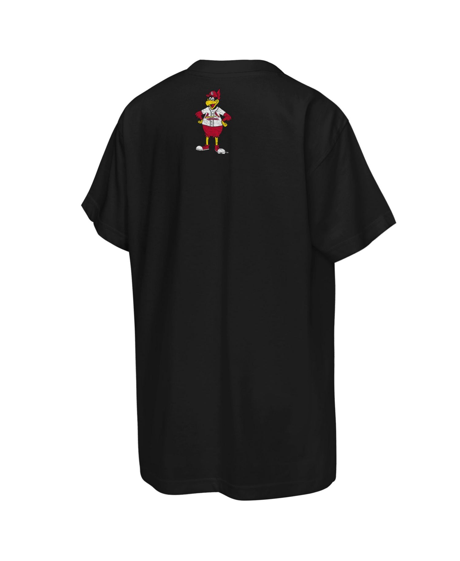 Boys' 4-20 and Girls' 4-16 St. Louis Cardinals Big Face Mascot Screen Print Graphic Crewneck T-Shirt