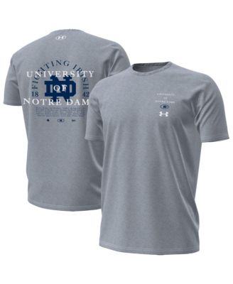 Men's Gray Notre Dame Fighting Irish 2026 Sideline Performance T-Shirt