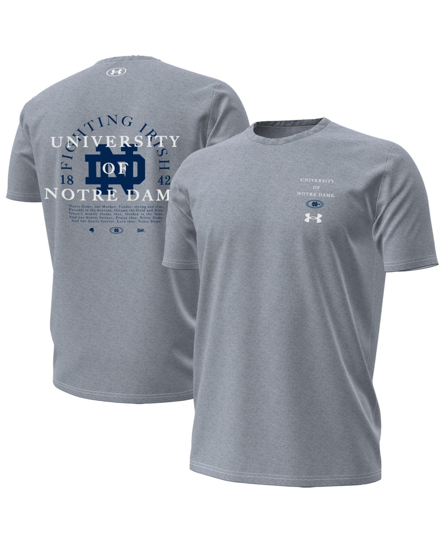 Men's Gray Notre Dame Fighting Irish 2026 Sideline Performance T-Shirt