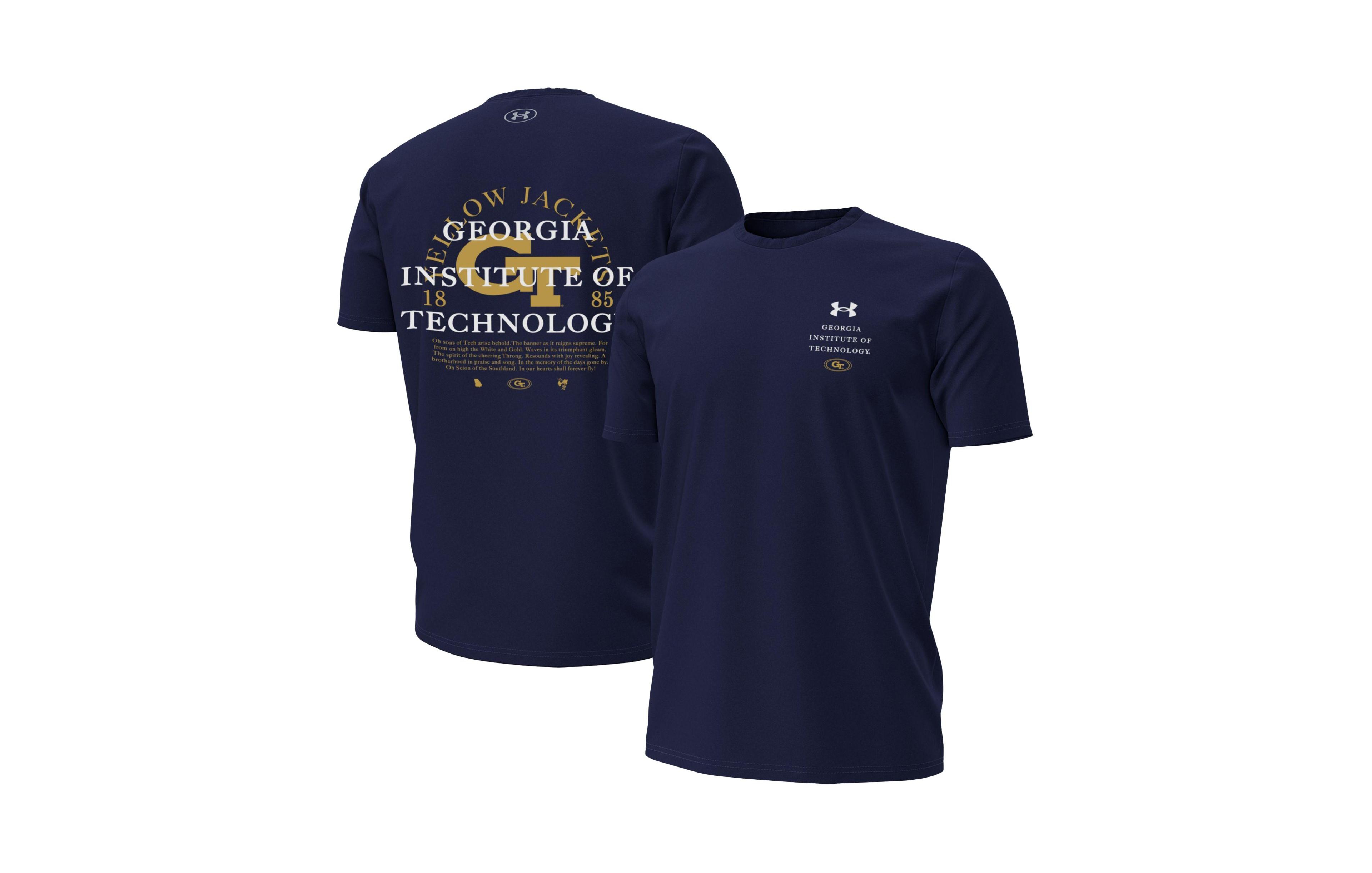 Under Armour Men's Navy Georgia Tech Yellow Jackets 2026 Sideline Heat Gear T-Shirt