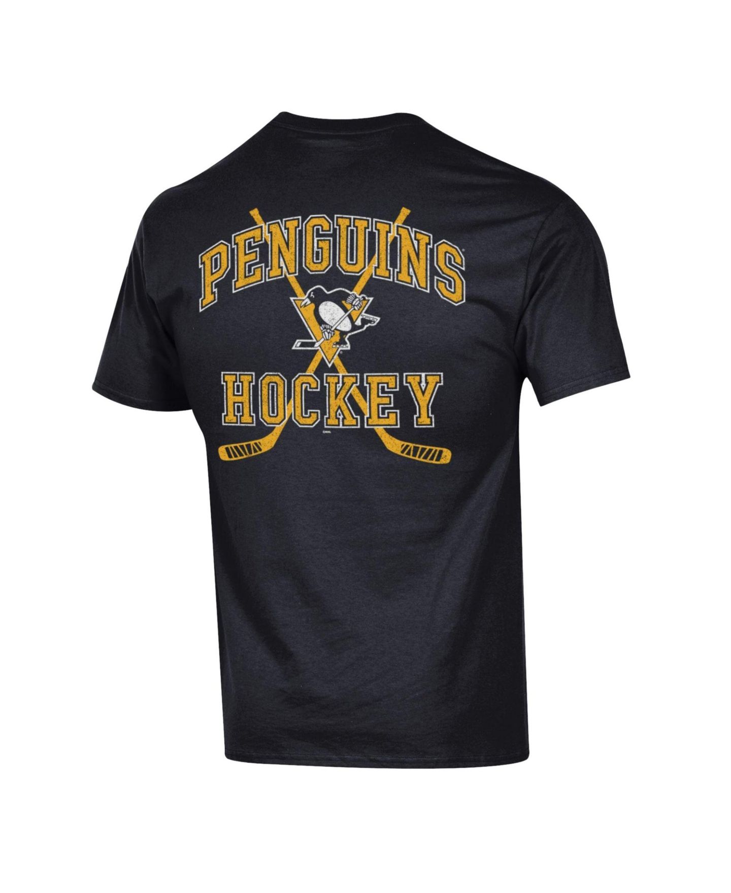 Мужская футболка Champion Pittsburgh Penguins Stick With It Jersey Oversized-Graphic Crew Neck — фото 2