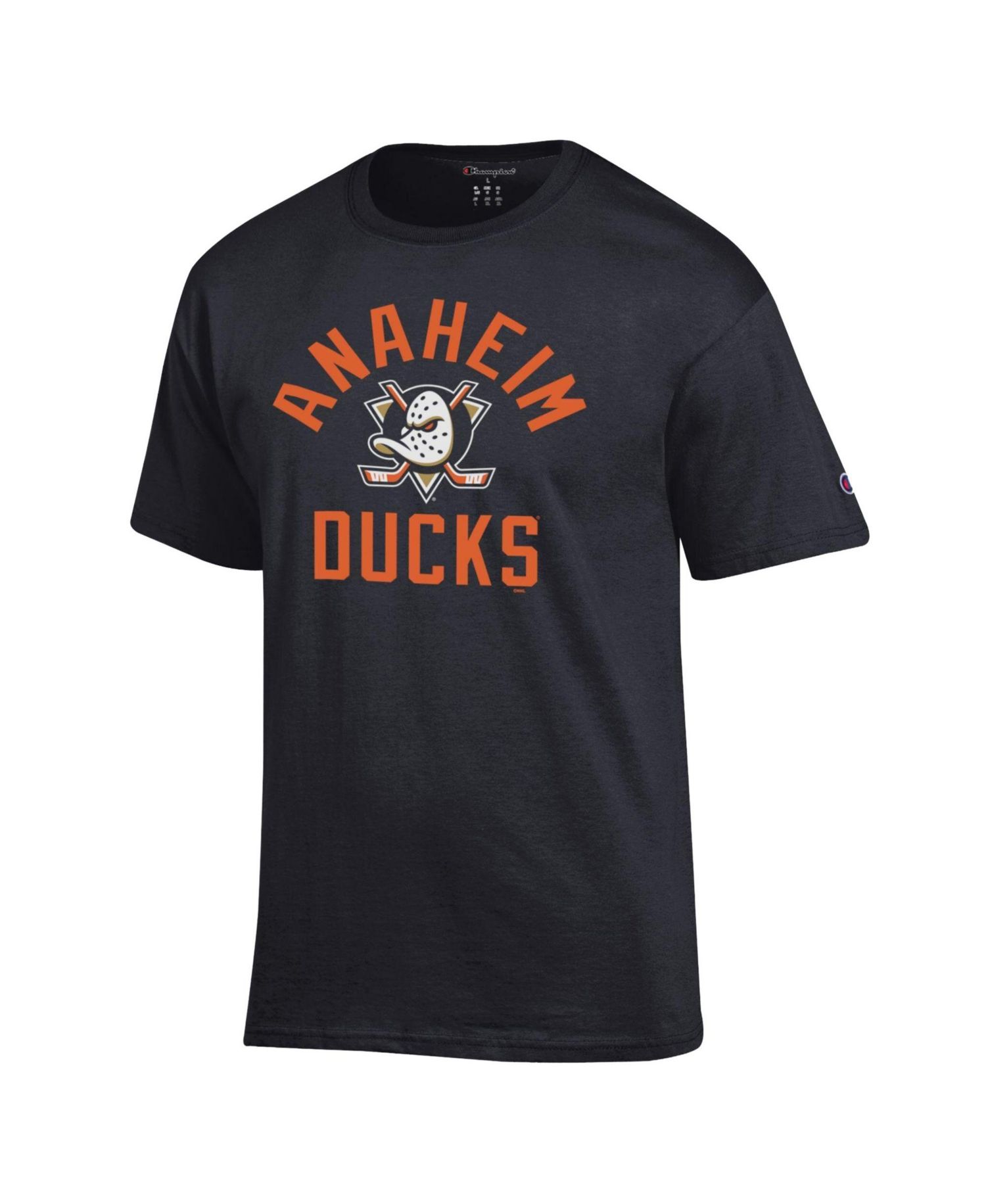 Men's Black Anaheim Ducks Primary Logo Jersey T-Shirt