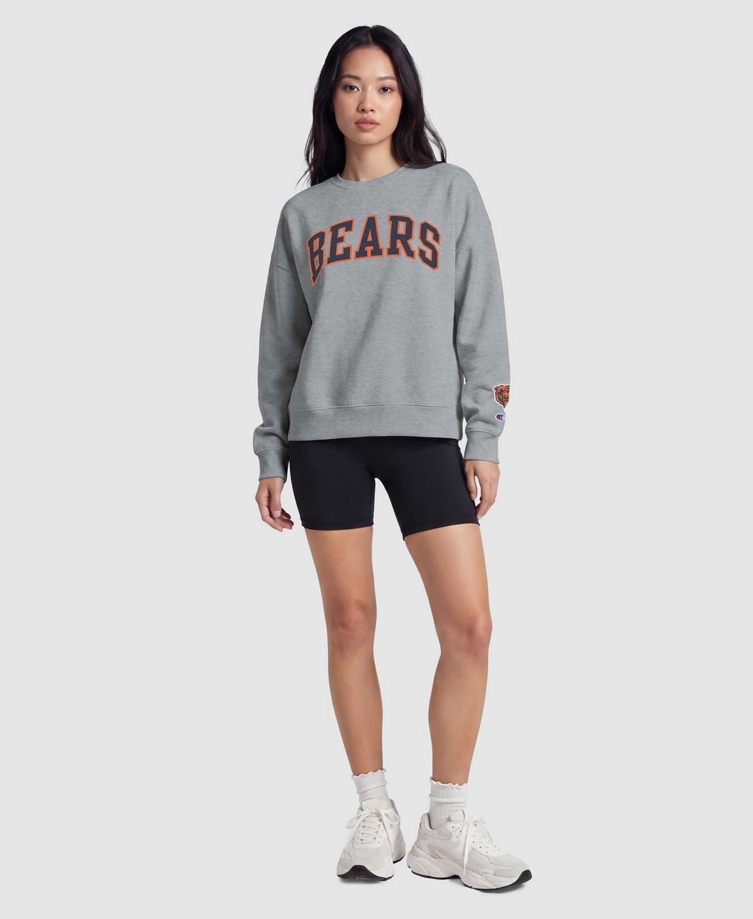 Women's Chicago Bears Crewneck Screen Print Sweatshirt