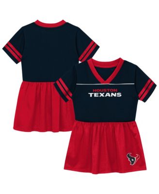 Toddler Girls' 2T-5T Houston Texans Stadium Lights V-Neck Short-Sleeve Jersey Dress