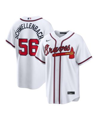 Men's Atlanta Braves Spencer Schwellenbach Replica Relaxed-Fit V-Neck Jersey