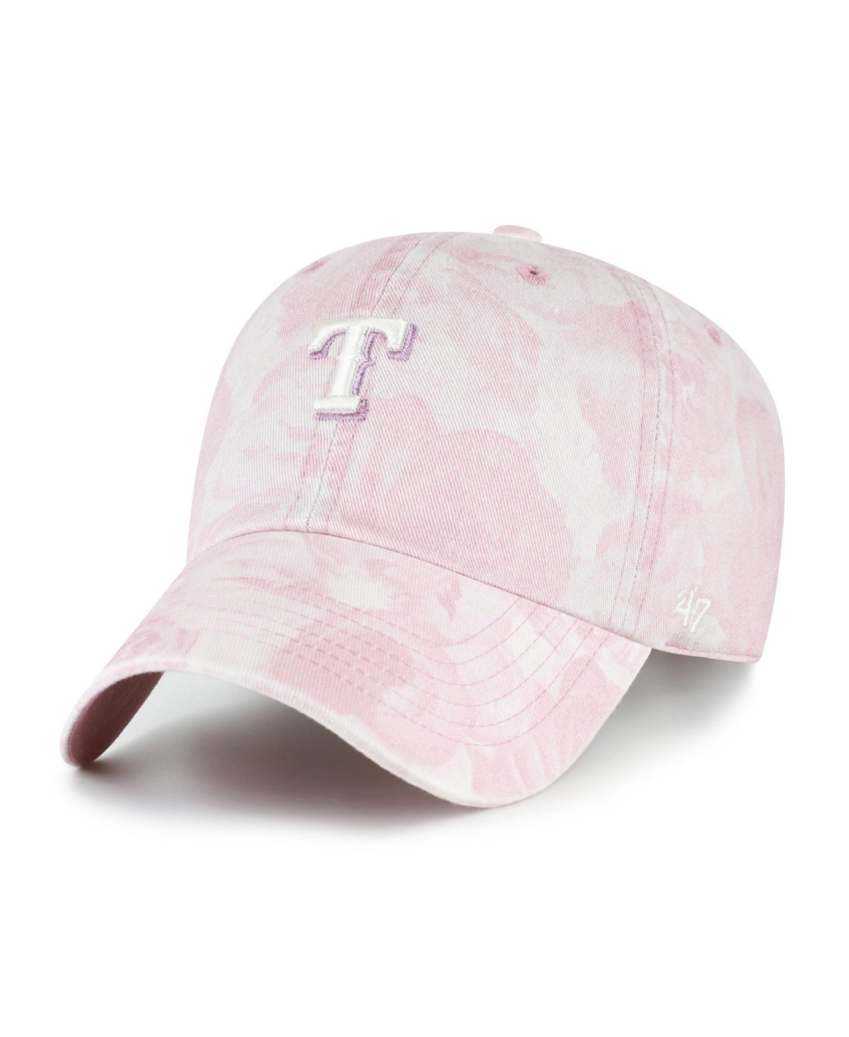 47 Brand Women's Pink Texas Rangers Gardenia Clean Up Adjustable Hat