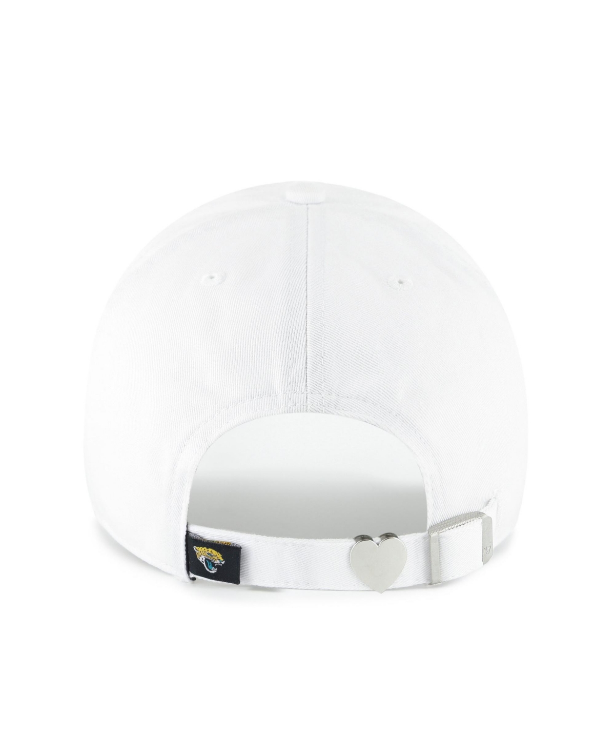 '47 Brand Women's White Jacksonville Jaguars Trendy Script Clean Up Adjustable Hat
