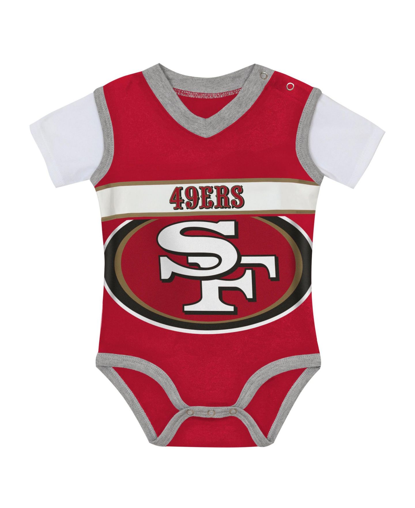 Детский комплект Outerstuff Baby Boys' and Girls' San Francisco 49ers Jersey Bodysuit and Pants Set — фото 5