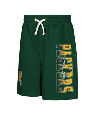 Boys' 4-20 and Girls' 4-16 Green Bay Packers Audible Pull-On Brushed Fleece Shorts