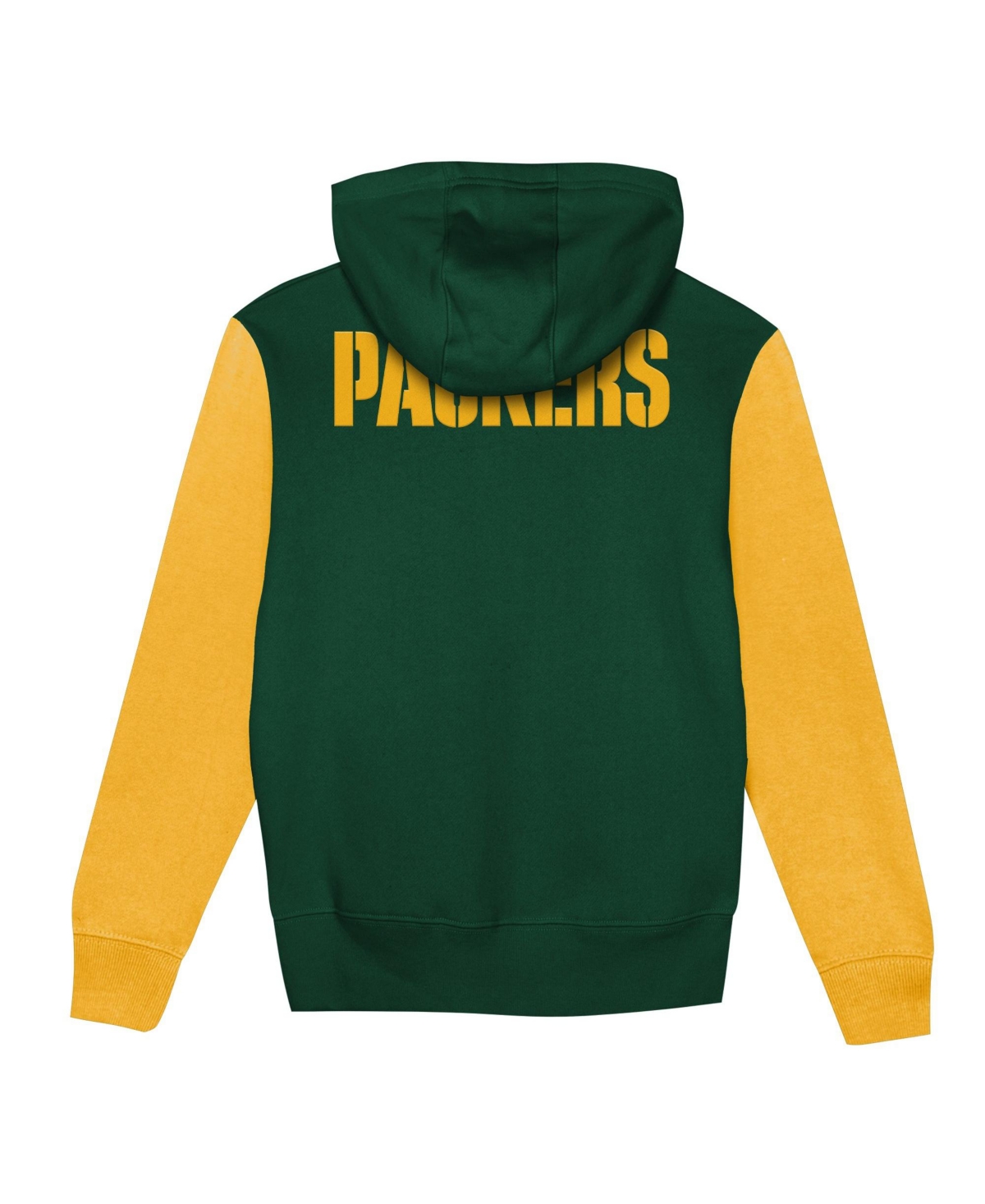 Outerstuff Toddler Boys' 2T-5T Green Bay Packers Stadium Color Block Full-Zip Fleece-Lined Hoodie