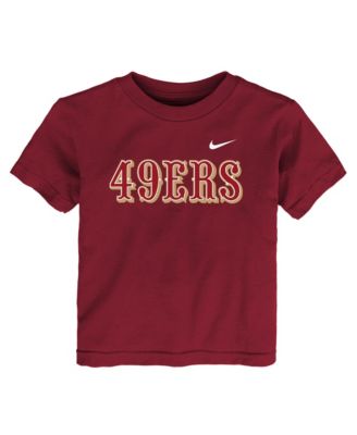 Toddler San Francisco 49ers Wordmark Crewneck Combed Jersey T-Shirt