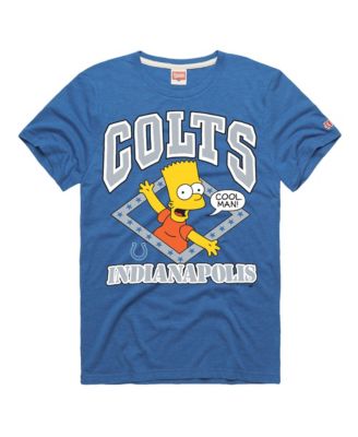 Men's and Women's Royal Indianapolis Colts x The Simpsons Tri-Blend T-Shirt
