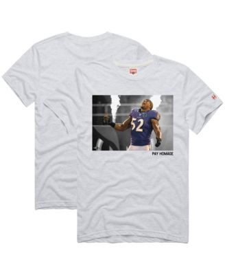 Men's and Women's Ray Lewis Baltimore Ravens Tri-Blend Crew Neck T-Shirt