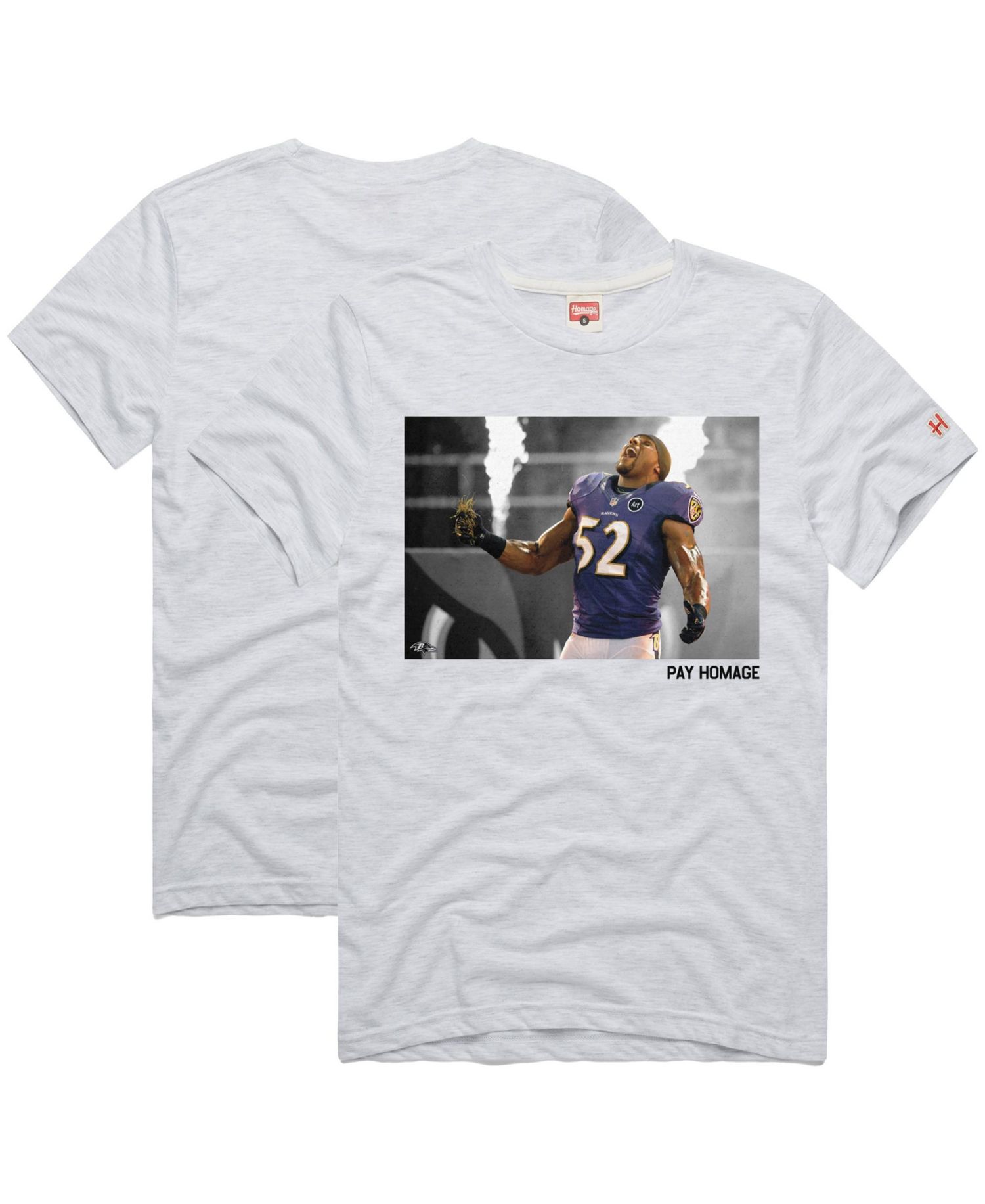Men's and Women's Ray Lewis Baltimore Ravens Tri-Blend Crew Neck T-Shirt