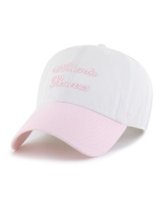 Women's White/Pink Atlanta Braves Gelato Two-Tone Clean Up Adjustable Hat