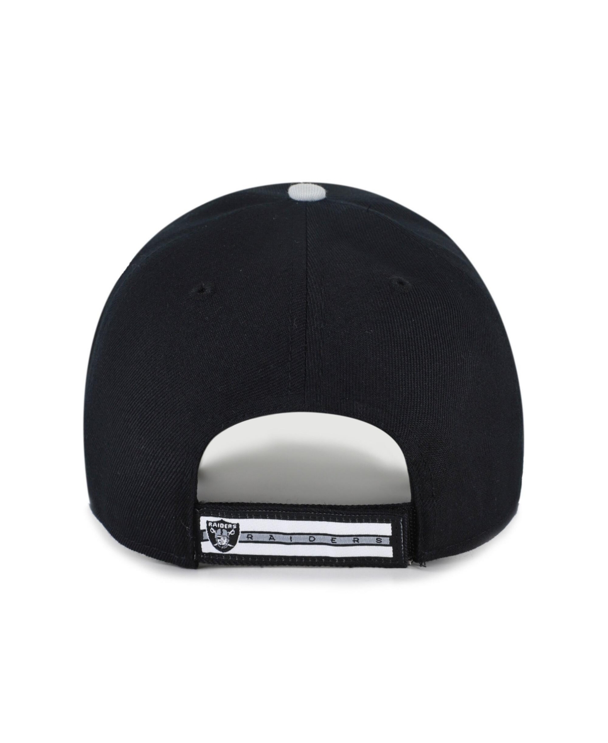 '47 Brand Men's Black Las Vegas Raiders Throwback Mvp Adjustable Hat
