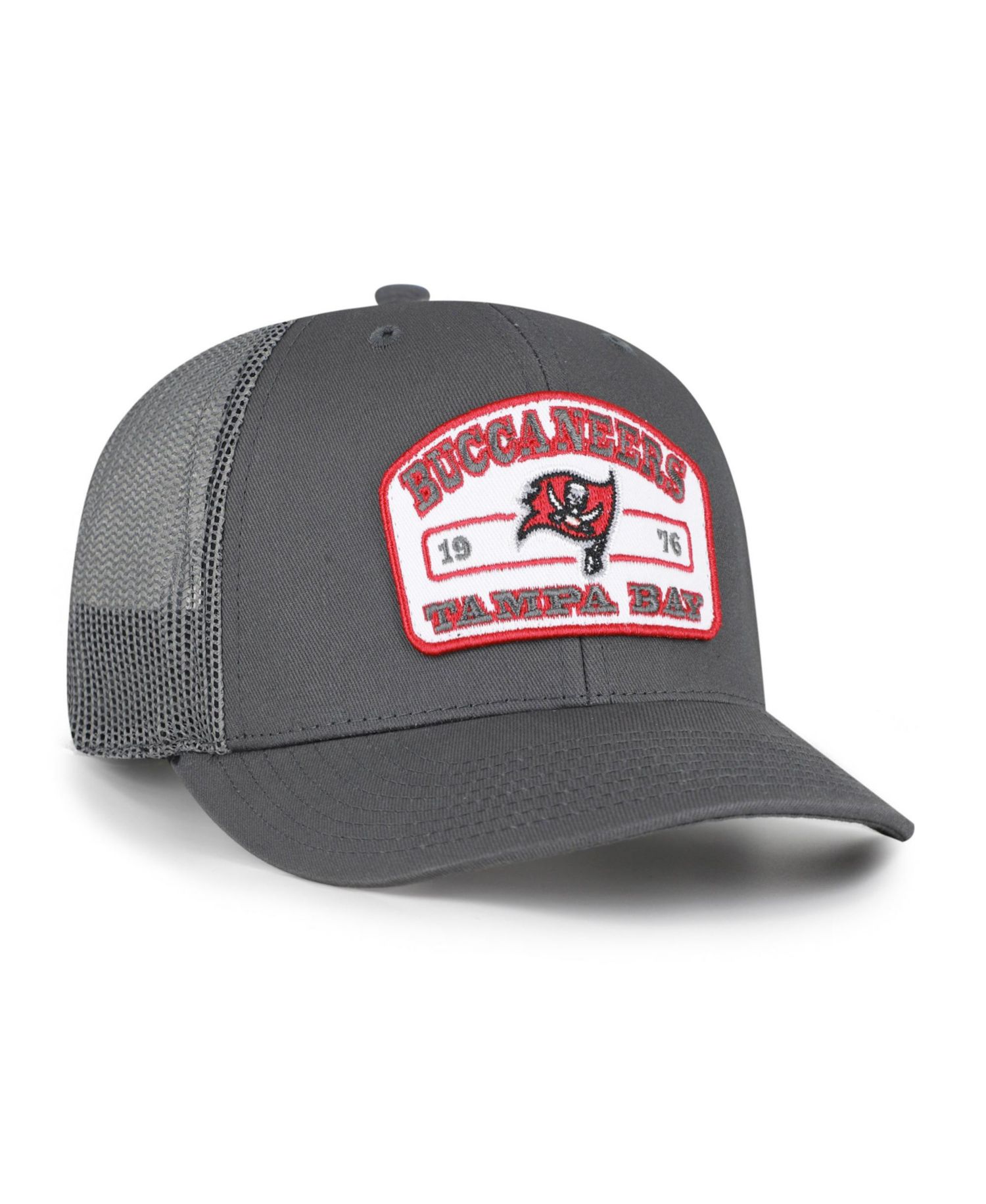 Men's Graphite Tampa Bay Buccaneers Roadway Adjustable Trucker Hat