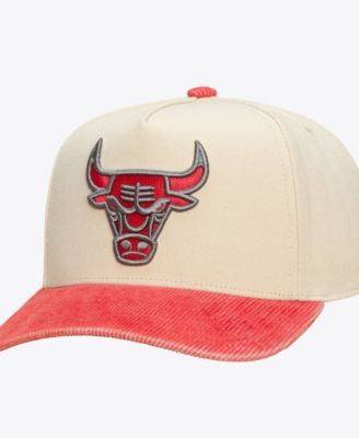 Men's and Women's Cream/Red Chicago Bulls Faded Pro Snapback Hat