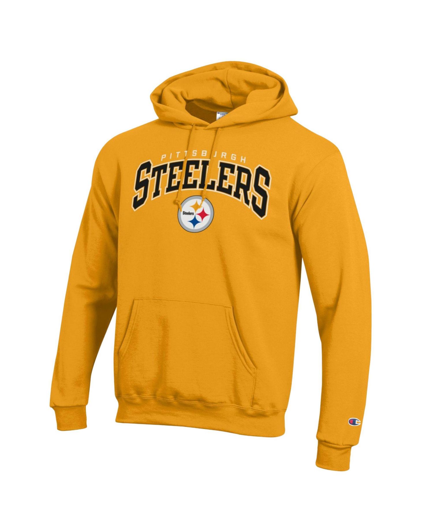 Men's Pittsburgh Steelers Powerblend Screen-Print Fleece-Lined Hoodie