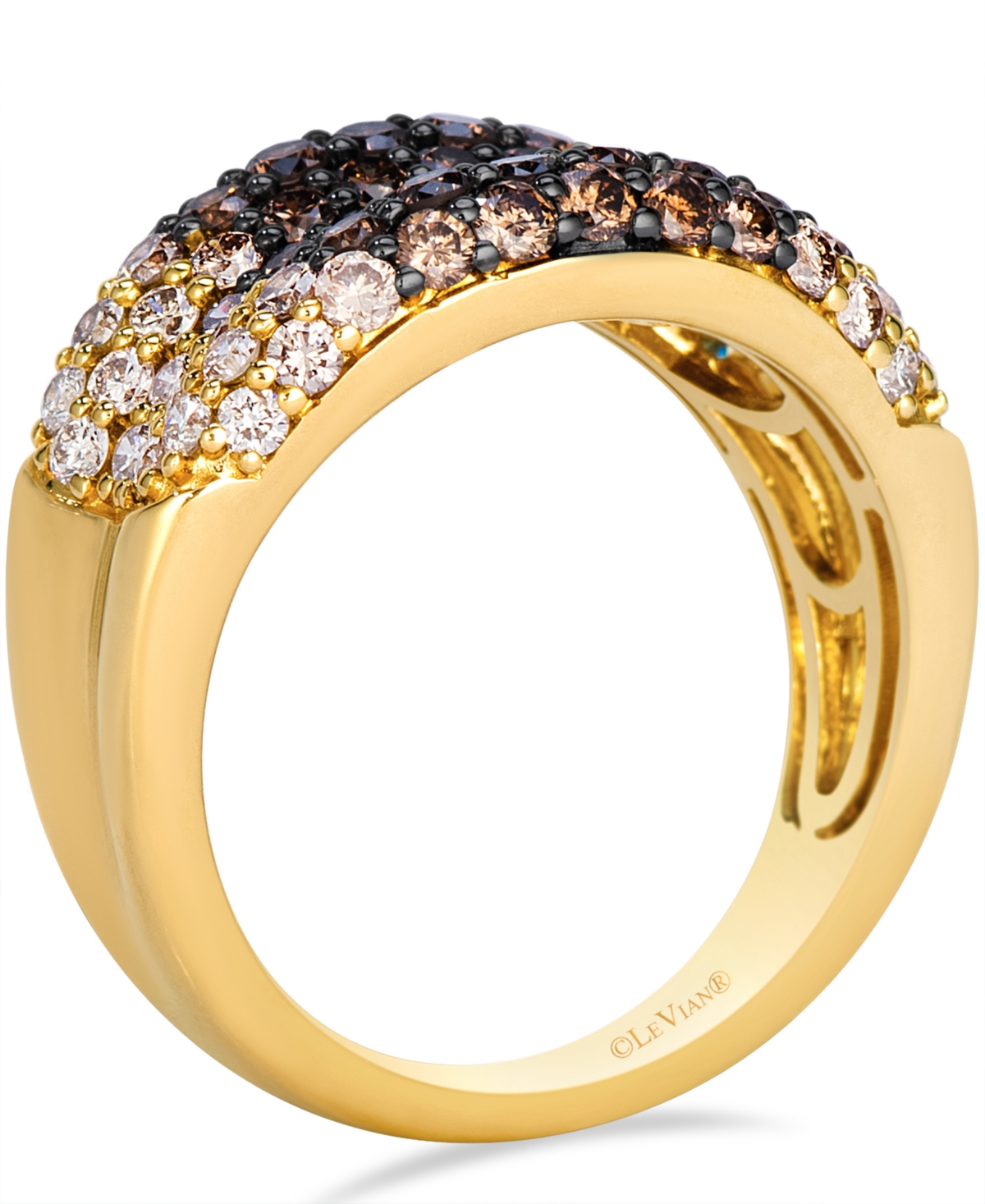 Le Vian Chocolate Diamond (2 ct. t.w.) Ring in 14k Honey Gold