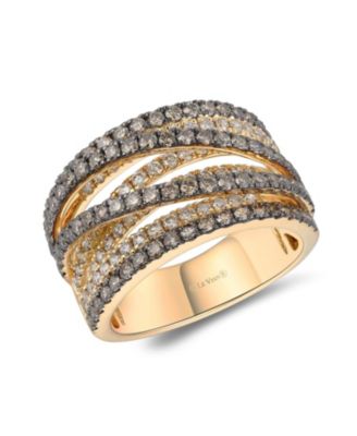 Nude Diamond (5/8 ct. t.w.) & Chocolate Diamond (1-1/4 ct. t.w.) Ring in 14k Yellow Gold