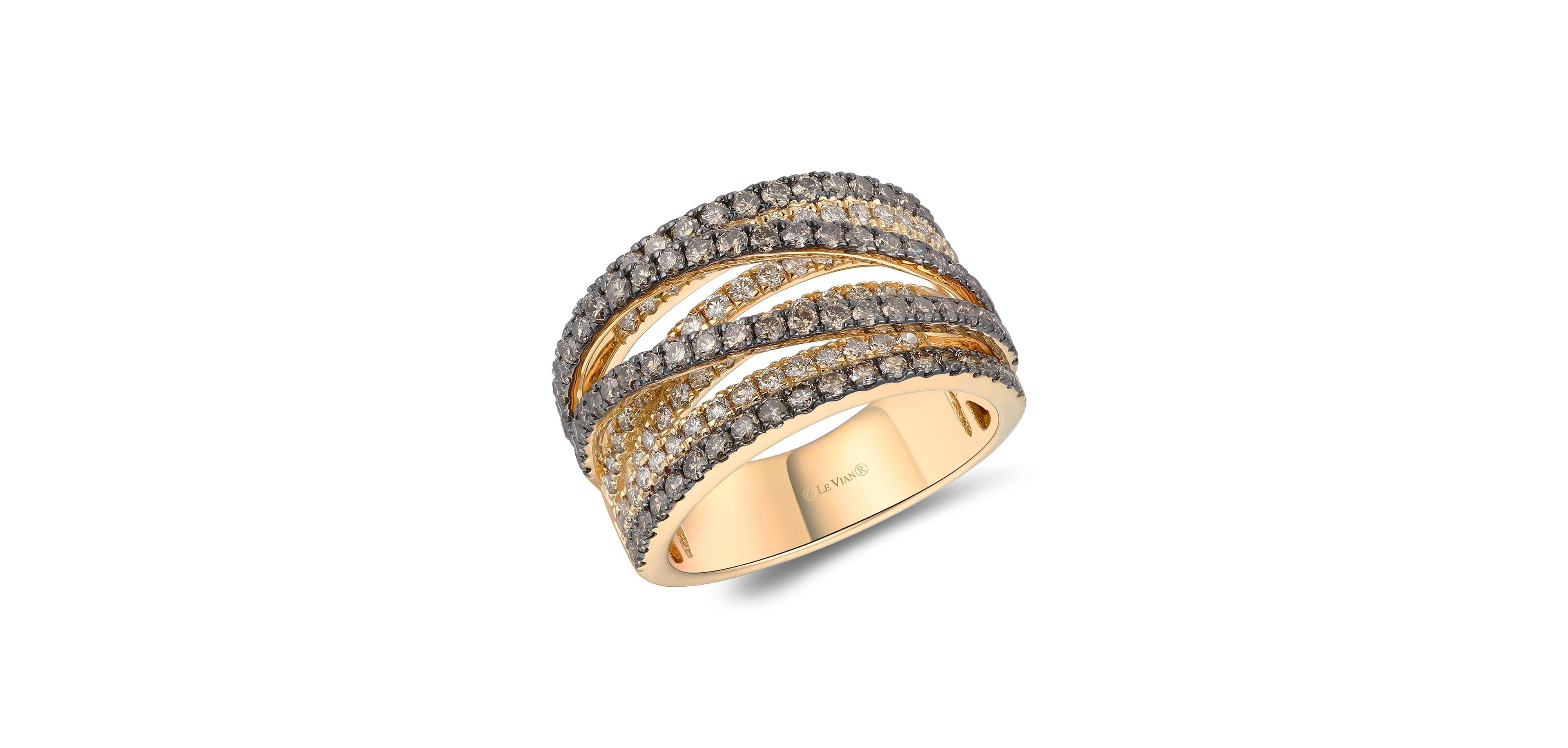 Le Vian Nude Diamond (0.71 ct. t.w.) & Chocolate Diamond (1.24 ct. t.w.) Ring in 14k Honey Gold