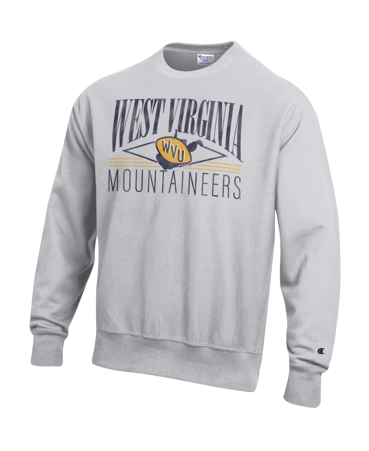 Champion Men's West Virginia Mountaineers Reverse Weave Fleece Sweatshirt