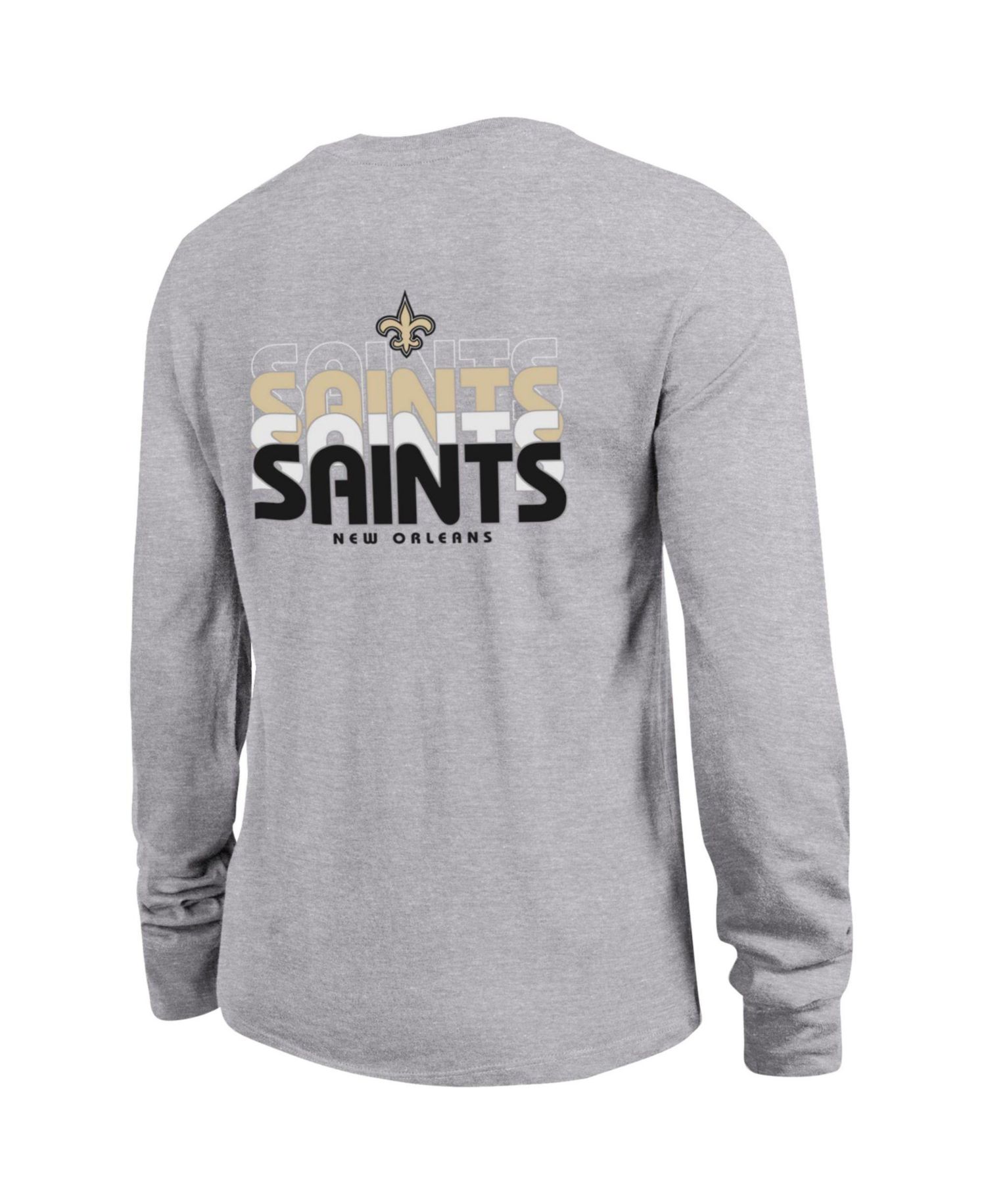 Women's New Orleans Saints Long-Sleeve Crewneck T-Shirt