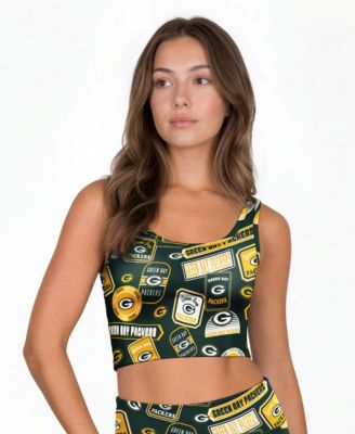 Women's Green Bay Packers Grady Wireless Allover-Print Bralette